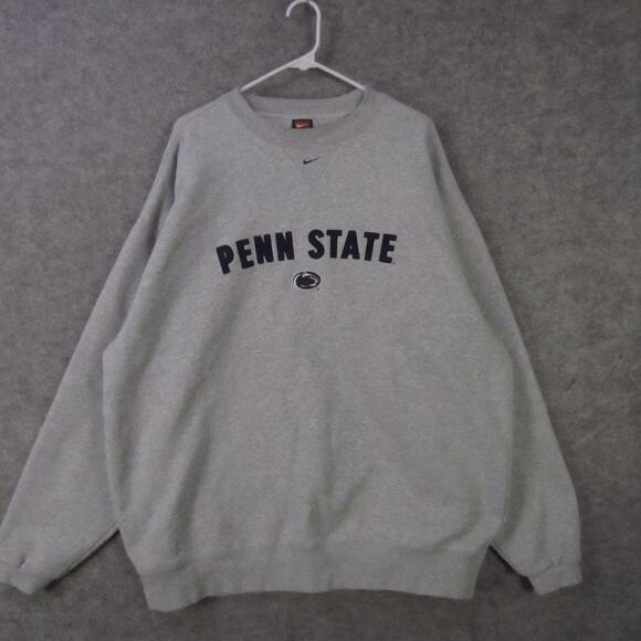 Penn State Nittany Lions Sweatshirt Crewneck Mens XL Gray College Football Nike - Picture 1 of 8